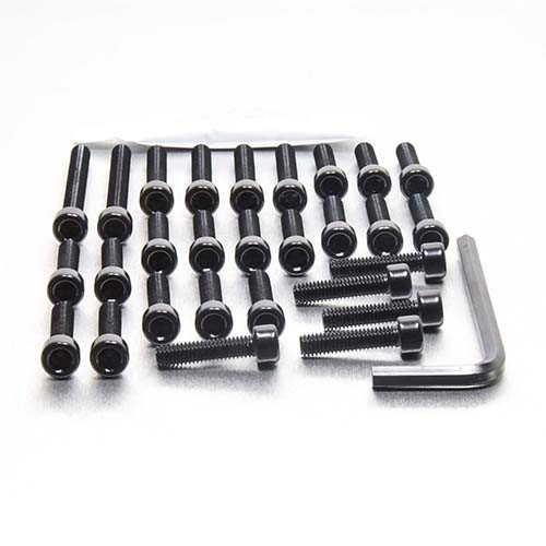 Alu Motorseitendeckelschraubenkit BMW HP4 ABS Schwarz