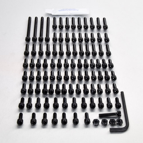 Alu Motorseitendeckelschraubenkit Ducati 748/916/996 Schwarz