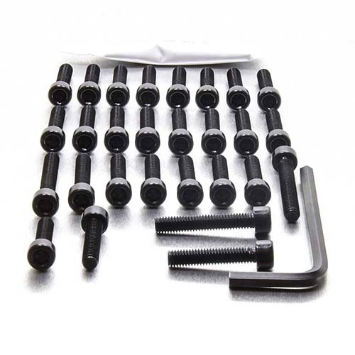 Alu Motorseitendeckelschraubenkit NC700 Schwarz