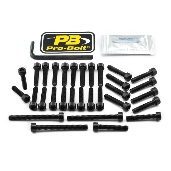 Alu Motorseitendeckelschraubenkit Kawasaki Z900 Schwarz