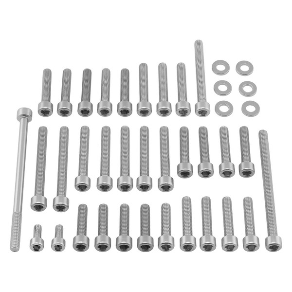 Alu Motorseitendeckelschraubenkit Suzuki GSXR 1000 K5/K6 Silber