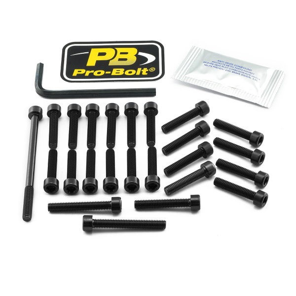 Alu Motorseitendeckelschraubenkit Suzuki GSXR1000 17+ Schwarz