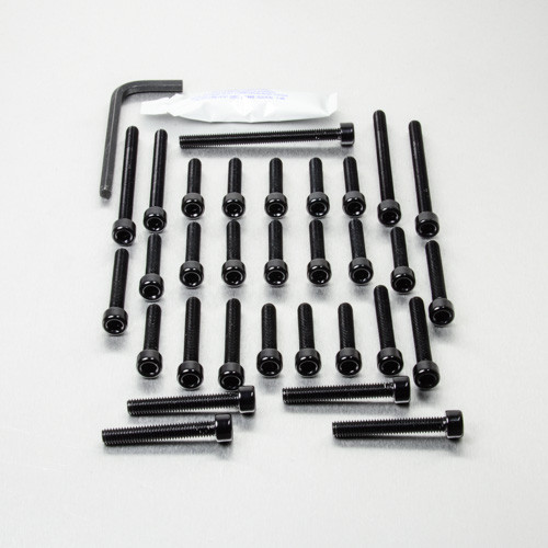 Alu Motorseitendeckelschraubenkit Triumph Bonneville Spirit T100 Schwarz