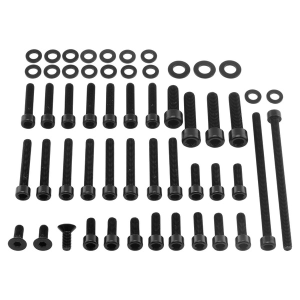 Alu Motorseitendeckelschraubenkit Yamaha Fazer 1000 '06+ Schwarz