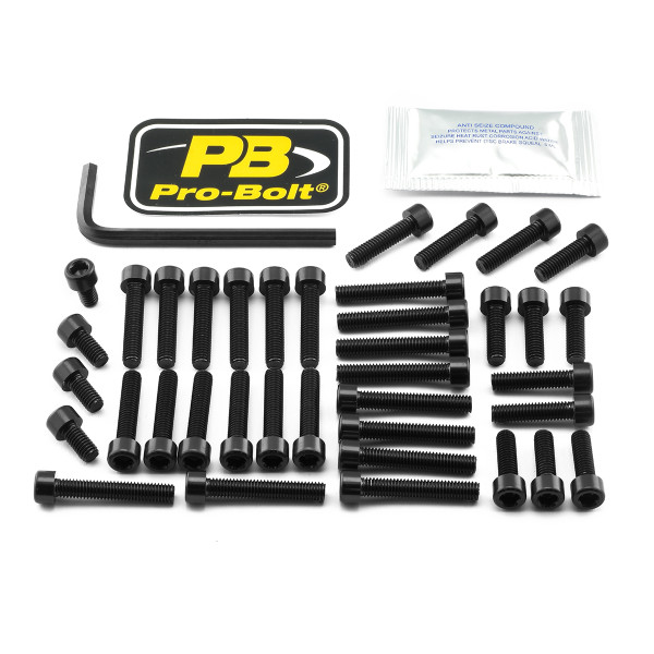 Alu Motorseitendeckelschraubenkit Yamaha MT-10 Schwarz