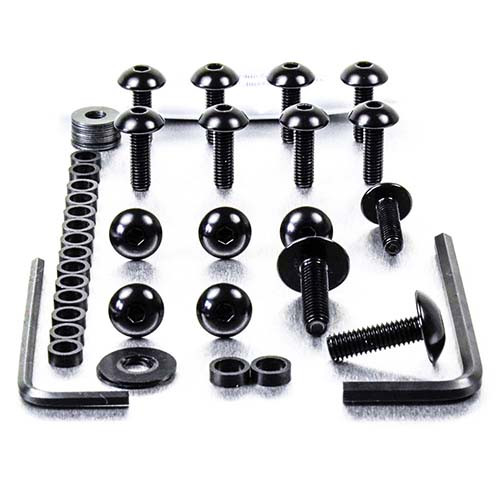 Alu Verkleidung Schrauben Kit BMW R1200 GS Schwarz