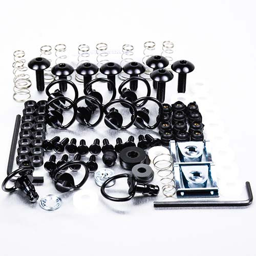 Alu Verkleidungsschraubenkit Ducati 748/ 916/996 Schnellspanner Schwarz