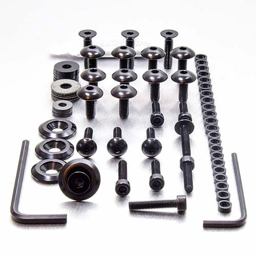 Alu Verkleidungsschraubenkit Ducati 900Edelstahl '98-'02 Schwarz