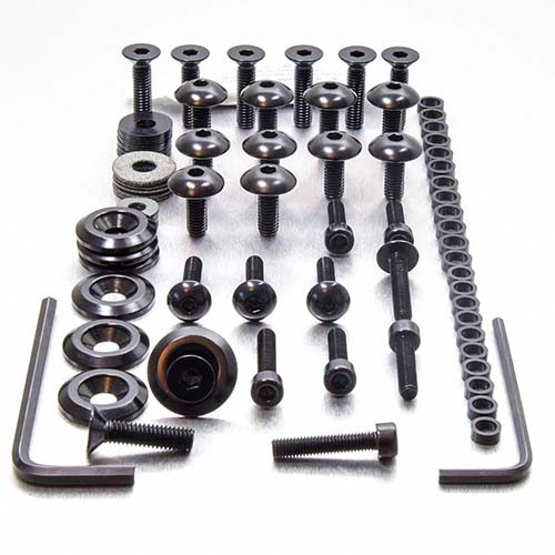 Alu Verkleidungsschraubenkit Ducati 900Edelstahl Belt Drive '91-'98 Schwarz