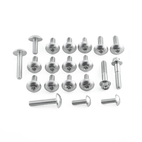 Alu Verkleidungsschraubenkit Honda CBR500R Silber
