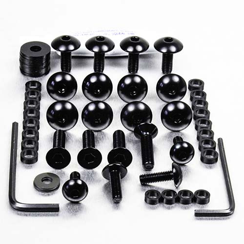 Alu Verkleidungsschraubenkit Kawasaki GPZ750R Schwarz