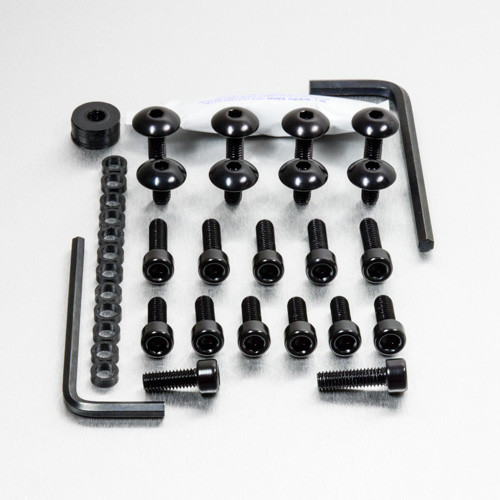 Alu Verkleidungsschraubenkit RC390 Schwarz