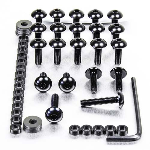 Alu Verkleidungsschraubenkit Aprilia RSV4 Factory Schwarz