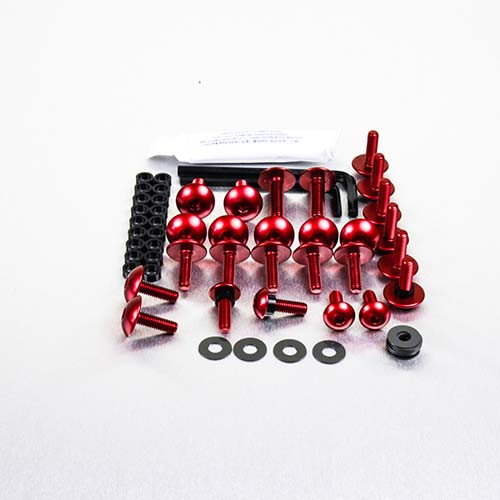 Alu Verkleidungsschraubenkit SL Falco 1000 Rot
