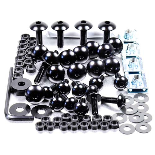 Alu Verkleidungsschraubenkit Suz GSXR600 K4/K5 Schwarz