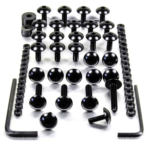 Alu Verkleidungsschraubenkit Suzuki GSXR 750 Y-K1-K2-K3 Schwarz