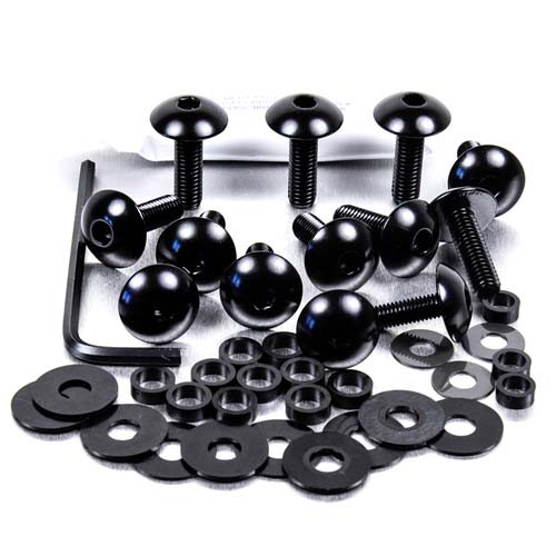 Alu Verkleidungsschraubenkit Suzuki GSXR 1000 K7/k8 Schwarz