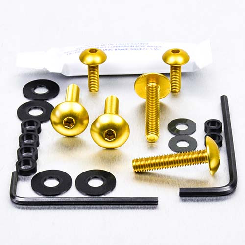 Alu Verkleidungsschraubenkit Yamaha 1100 BT Bulldog Gold