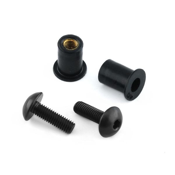Alu Verkleidungsschrauben Kit 2 Schraube Schwarz