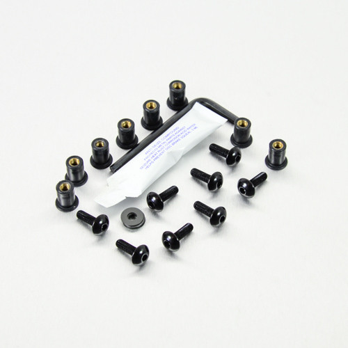 Alu Verkleidungsschrauben Kit 8 Schraube Schwarz