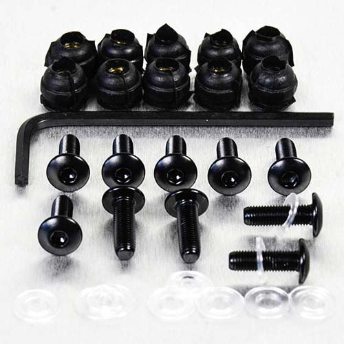 Alu Verkleidungsschrauben Kit (4mm Italian Bikes) 10 Schraube Schwarz