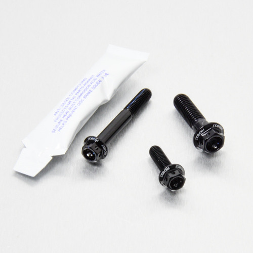 Alu Kettenschutz Befestigungs Kit + Haltegriff Schwarz