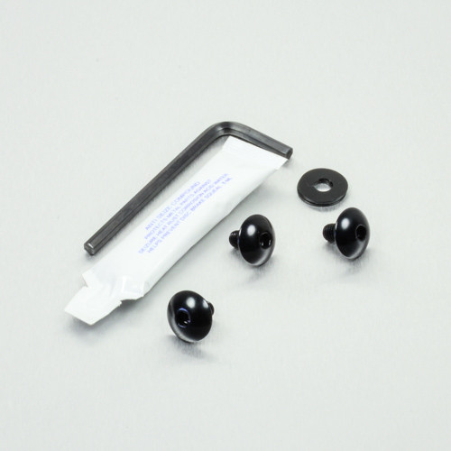 Alu Kettenschutz Befestigungs Kit & Hinterradabdeckung Schrauben Kit Schwarz
