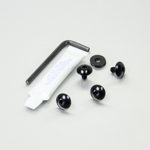 Alu Kettenschutz Befestigungs Kit & Hinterradabdeckung Schrauben Kit Schwarz