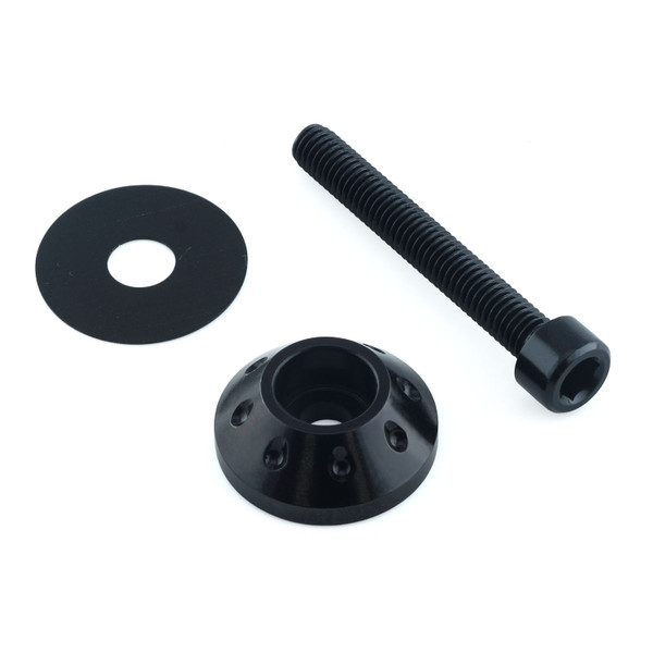 Alu Benzin Tank Befestigungs Schrauben Kit Schwarz