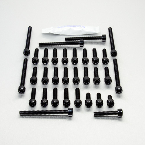 Alu Motorseitendeckelschraubenkit KTM 125 SX Schwarz