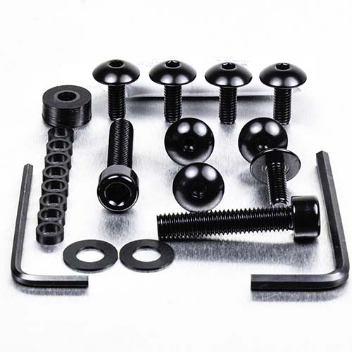 Alu Verkleidungsschraubenkit YZ426-WR426 '02+ Schwarz