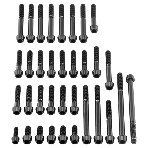 Titan Motorseitendeckelschraubenkit GSXR 600-750 K6-L0 Schwarz