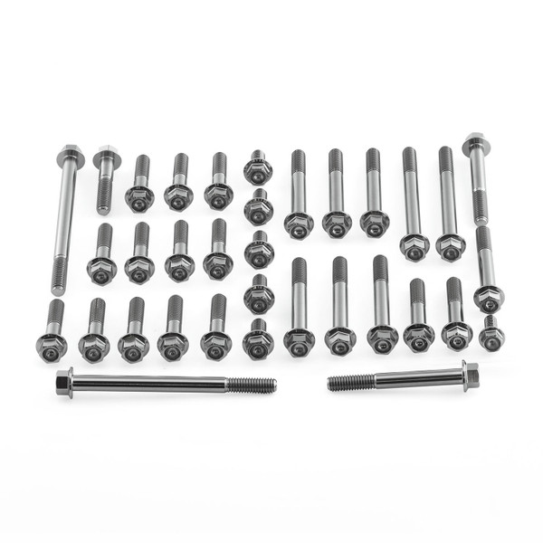 Titan Motorseitendeckelschraubenkit GSXR 600-750 K6-L0 Aussensechskant mit Flansch