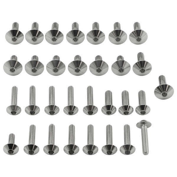 Edelstahl Verkleidungsschraubenkit Kawasaki ZX-R636 C1-C2 Ninja