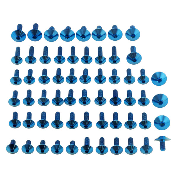 Titan Verkleidungsschraubenkit Kawasaki Z H2 Blau