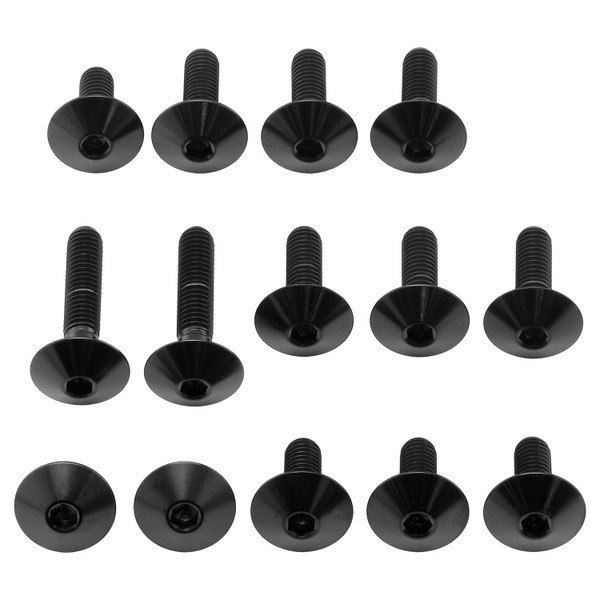 Titan Verkleidungsschraubenkit Suzuki GSR750 Schwarz