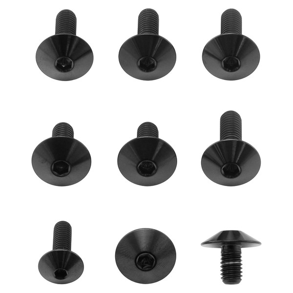 Edelstahl Verkleidungsschraubenkit Triumph Street Triple RS 765 Schwarz