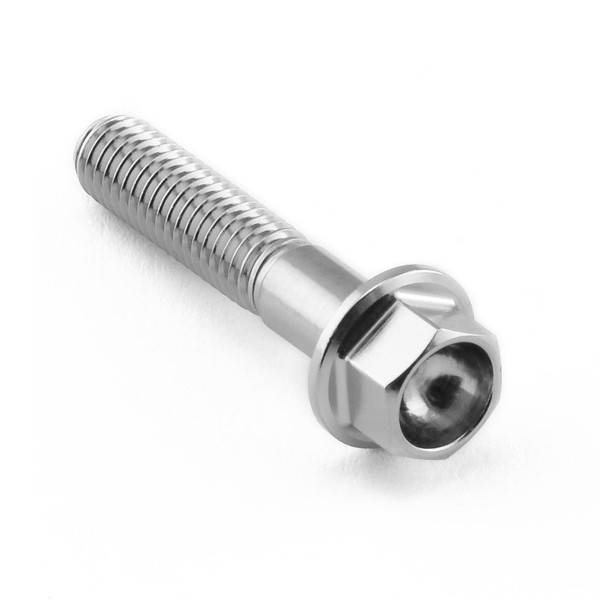 Edelstahl A4 Sechskantschraube mit Flansch M5 x (0.80mm) x 25mm