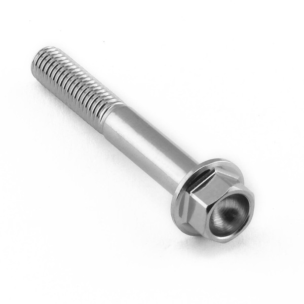 Edelstahl A4 Sechskantschraube mit Flansch M5 x (0.80mm) x 35mm