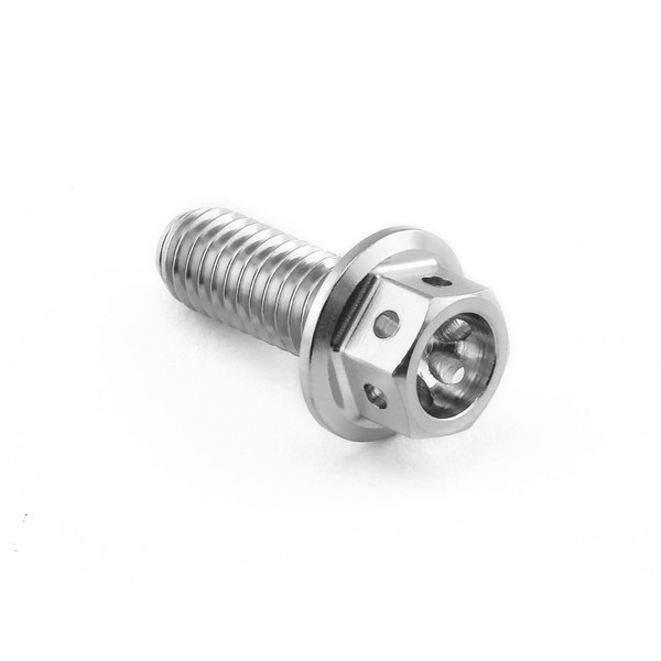 Edelstahl A4 Sechskantschraube mit Flansch M6 x (1.00mm) x 15mm Race Spec