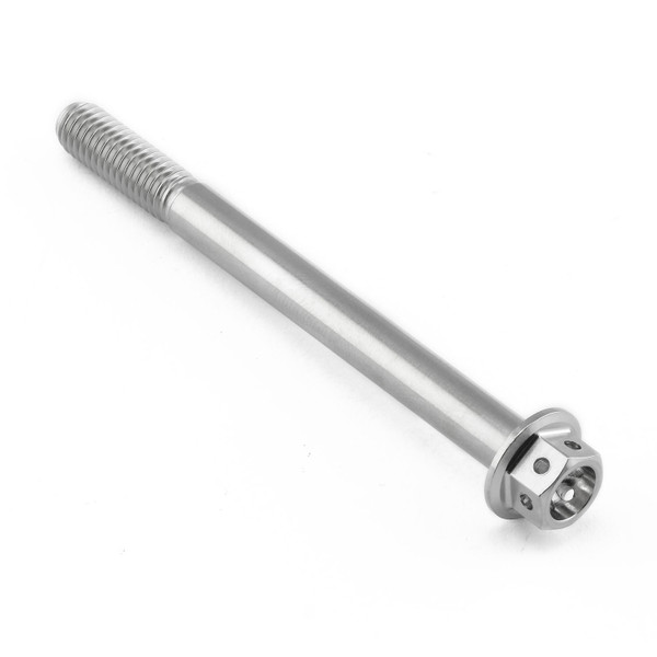Edelstahl A4 Sechskantschraube mit Flansch M6 x (1.00mm) x 70mm Race Spec