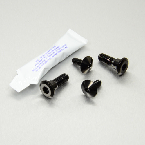 Edelstahl Fersenschoner Schrauben Kit Schwarz