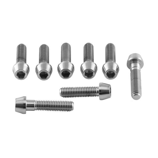 Edelstahl Obere und Untere Gabelbrücke Klemmschrauben Set