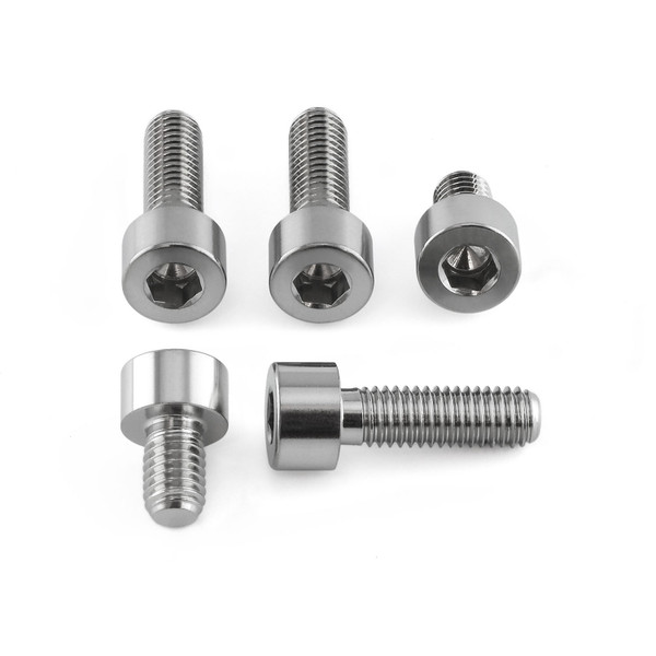 Edelstahl Tankdeckelschrauben Kit Kawasaki spätere Modelle '00