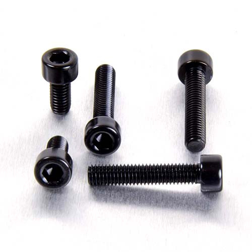 Aluminium Tankdeckelschrauben Kit Cagiva Mito 125 Schwarz
