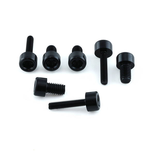 Aluminium Tankdeckelschrauben Kit Spezial Honda Schwarz
