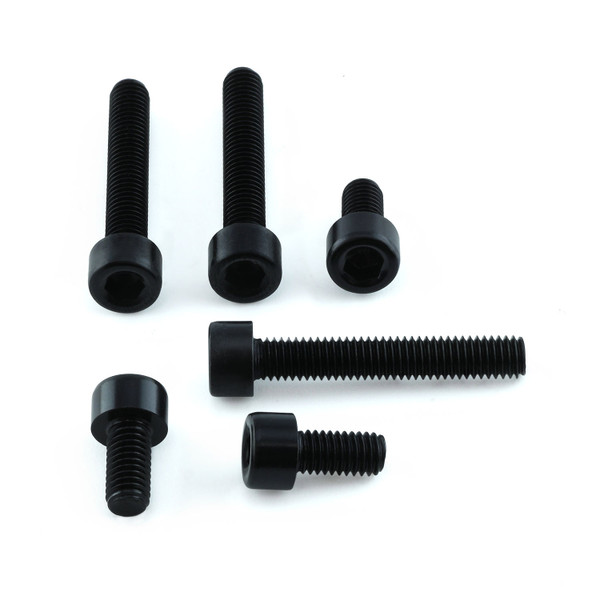Aluminium Tankdeckelschrauben Kit Tiger Schwarz