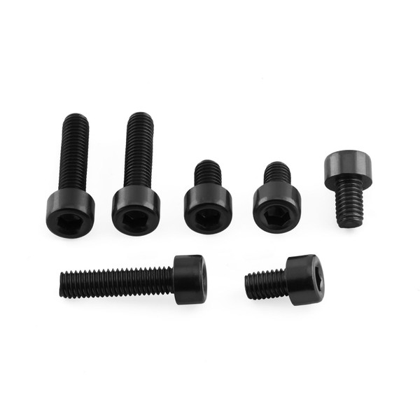 Aluminium Tankdeckelschrauben Kit Yamaha/Andere Schwarz