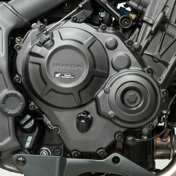 Titan Motorseitendeckelschraubenkit Honda CB650R Flanged Hex Head Schwarz Montiert