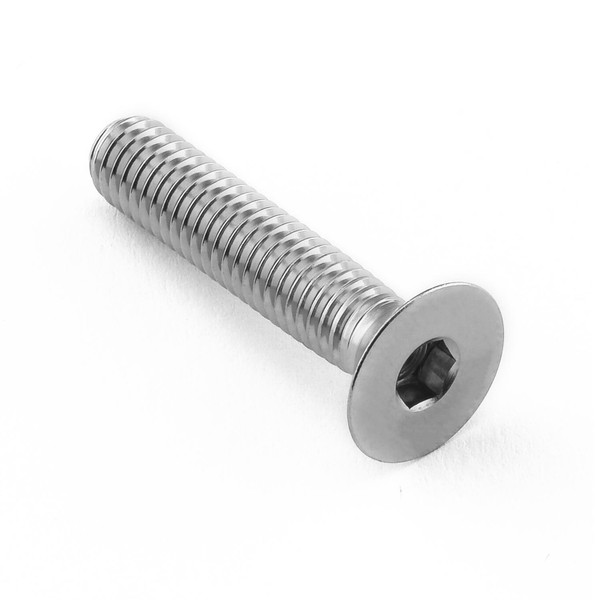 Edelstahl-Abdeckkappen-Schraubensatz M6 x (1,00 mm) x 30 mm Senkkopf